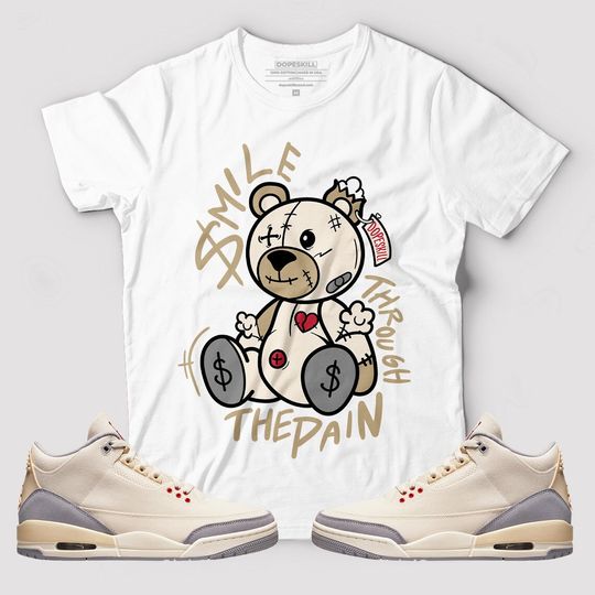 Discover BEAN Graphic To Match Jordan 3 Muslin T-Shirt