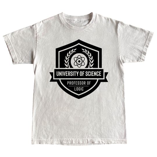 Discover Norm MacDonald University of Science Professor of Logic White Shirt