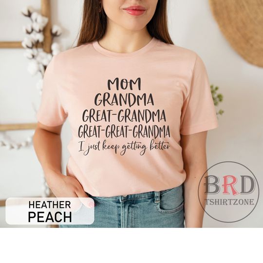 Discover GREAT GREAT GRANDMA Shirt, Pregnancy Announcement, Gift For Great-Grandma