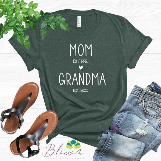 Discover Grandma Shirt, First Time Grandma, Gift For Grandma, Grandma Birthday