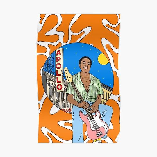 Discover Steve Lacy Apollo fan poster Premium Matte Vertical Poster