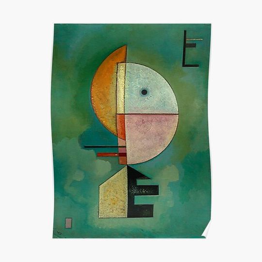 Discover Wassily Kandinsky  - Upward, 1929 Premium Matte Vertical Poster