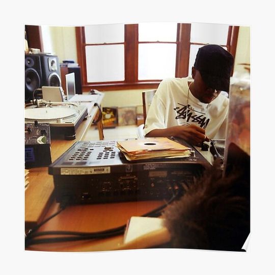 Discover J Dilla Home Studio Premium Matte Vertical Poster