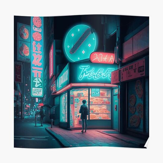 Discover Portals to Future word Premium Matte Vertical Poster