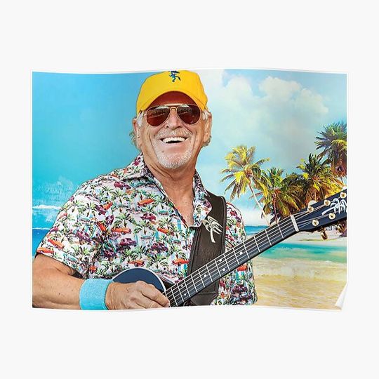 Discover JIMMY BUFFET  POPULER Premium Matte Vertical Poster