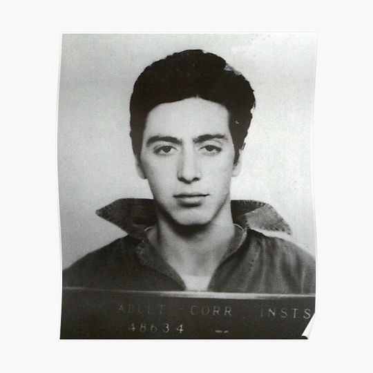 Discover al pacino mugshot Premium Matte Vertical Poster