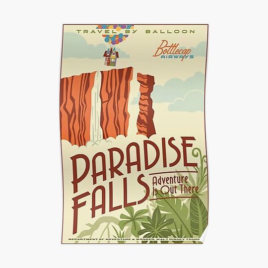 Discover The paradise falls poster Premium Matte Vertical Poster