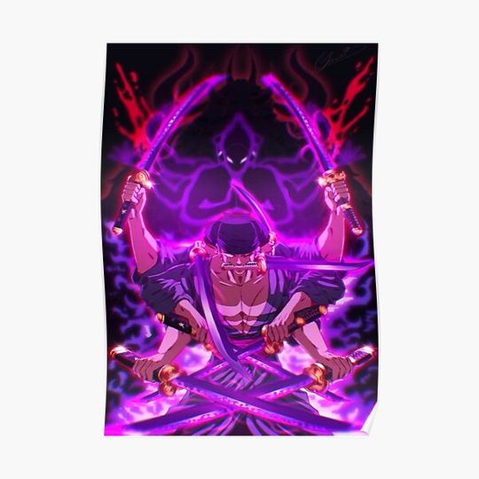 Discover Roronoa Zoro Asura Premium Matte Vertical Poster