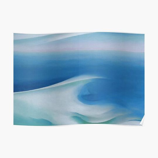 Discover Blue wave marine by Georgia O'Keeffe Premium Matte Vertical Poster