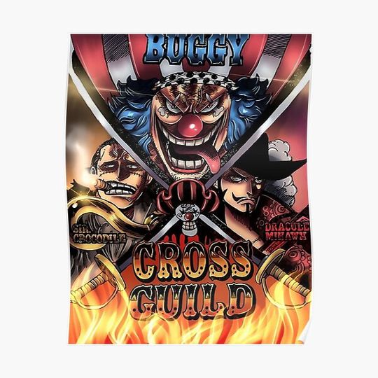 Discover CROSS GUILD YONKO BUGGY One Piece Premium Matte Vertical Poster