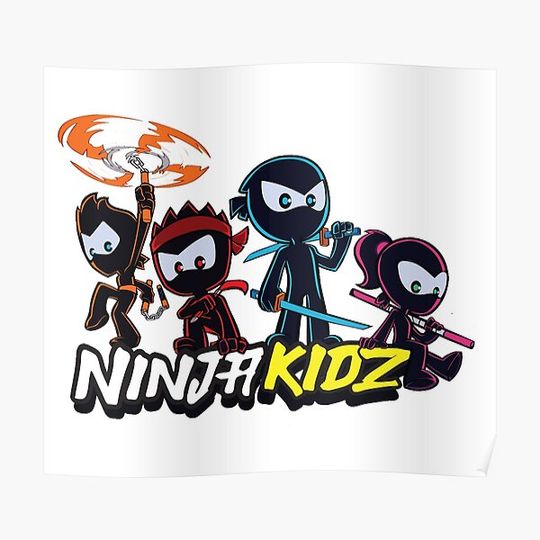 Discover Ninja kidz Premium Matte Vertical Poster