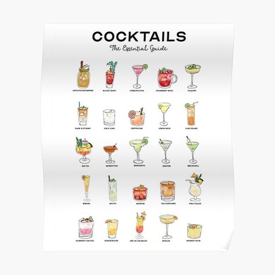 Discover The Espresso Martini Cocktails Premium Matte Vertical Poster