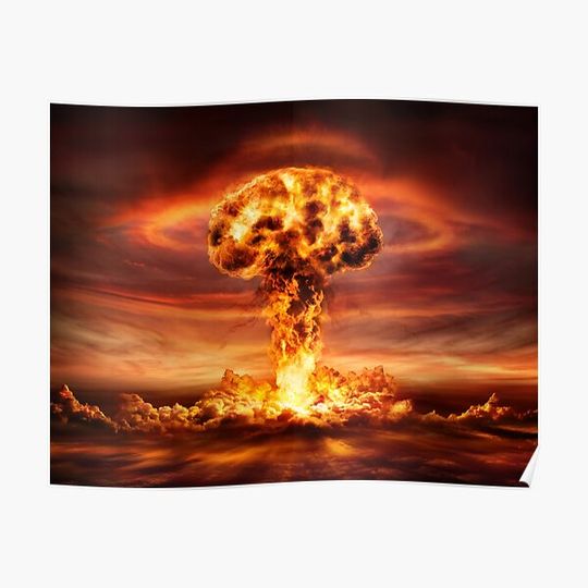 Discover Nuclear Explosion Premium Matte Vertical Poster
