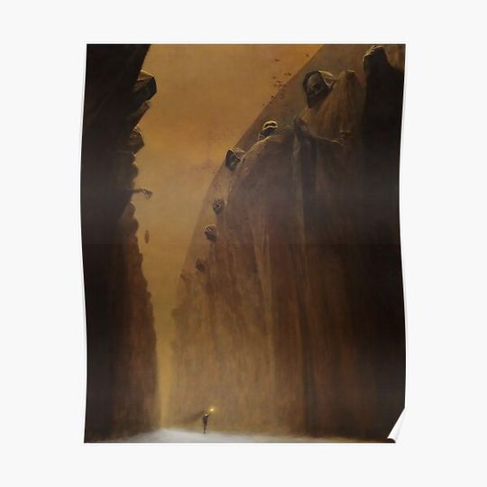 Discover Untitled (Death Valley) by Zdzislaw Beksinski Premium Matte Vertical Poster