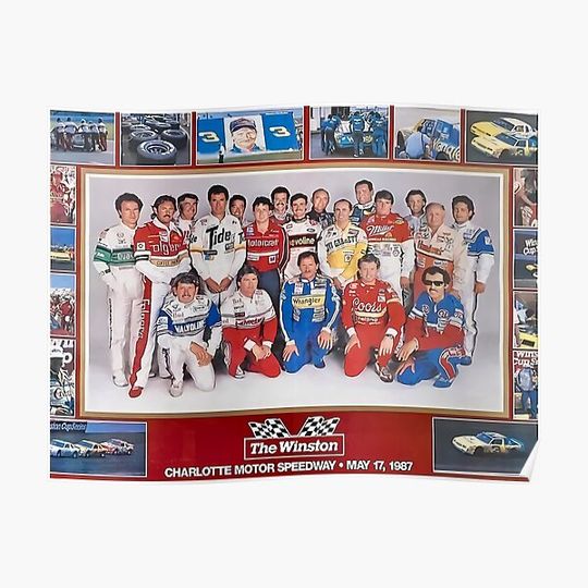 Discover Full Tim Richmond 1987 Poster Premium Matte Vertical Poster