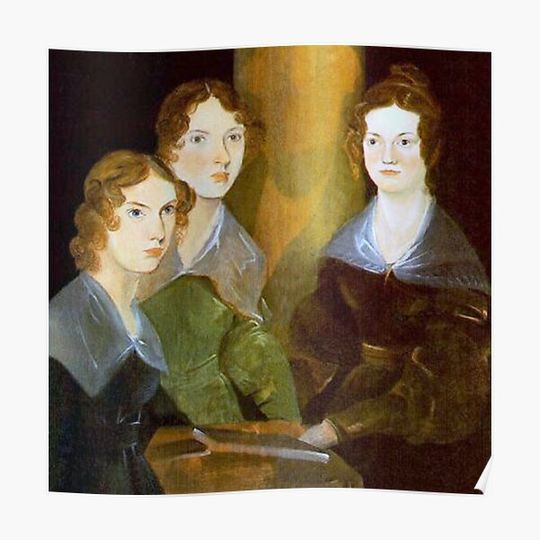 Discover Bronte Sisters Painting - Charlotte Bronte English Author Premium Matte Vertical Poster