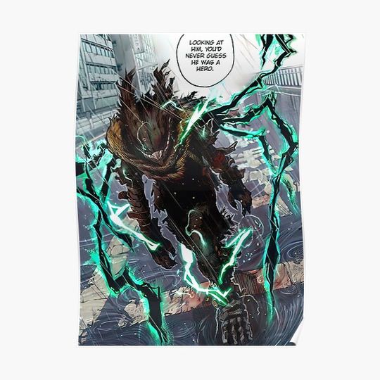 Discover Midoriya Izuku Dark Hero Premium Matte Vertical Poster