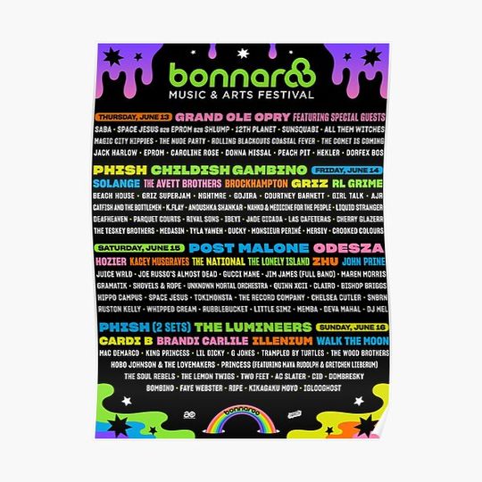 Discover bonnaroo 2019 Premium Matte Vertical Poster