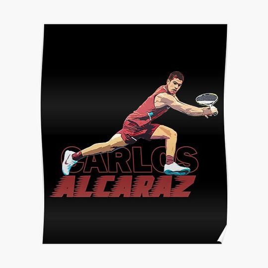Discover Carlos Alcaraz Classic T-Shirt Premium Matte Vertical Poster