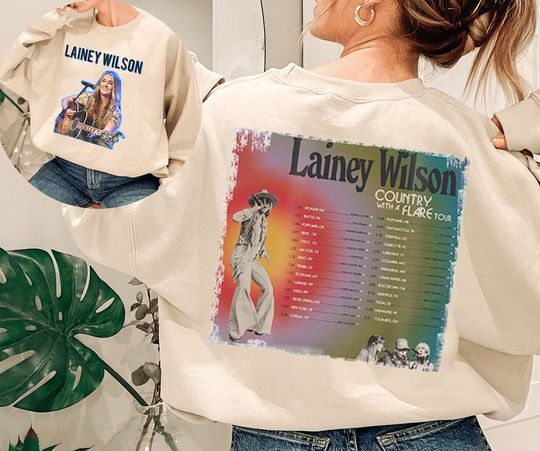 Discover Lainey Wilson Country With A Flare Tour 2023 Shirt