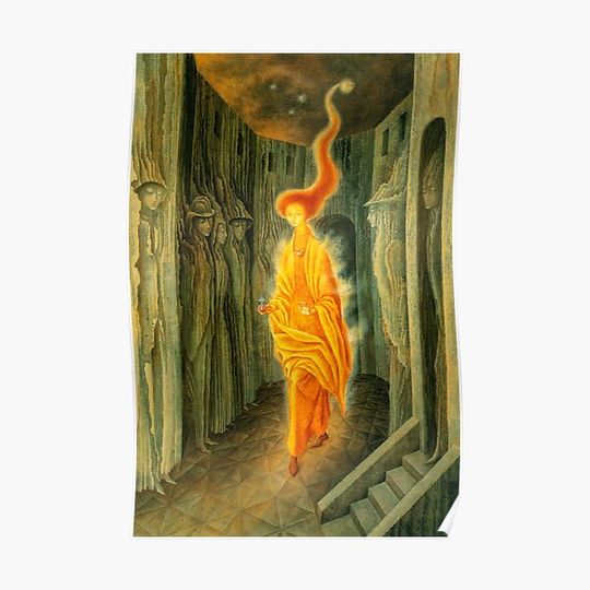 Discover The Call, by Remedios Varo Premium Matte Vertical Poster