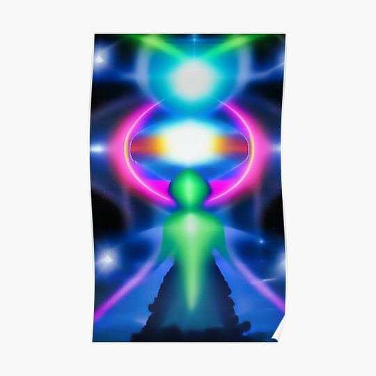 Discover A flow of intelligence Premium Matte Vertical Poster