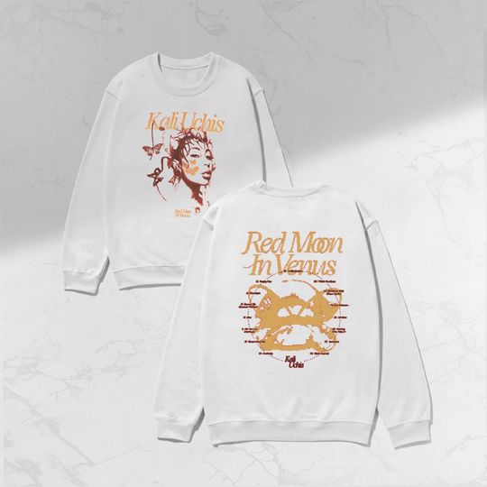 Discover Red Moon In Venus Album 2 SIDES Sweatshirt Kali Uchis Red Moon In Venus Merch Sweatshirt