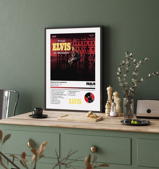 Discover Elvis Presley From Elvis In Memphis Album 1969 Poster