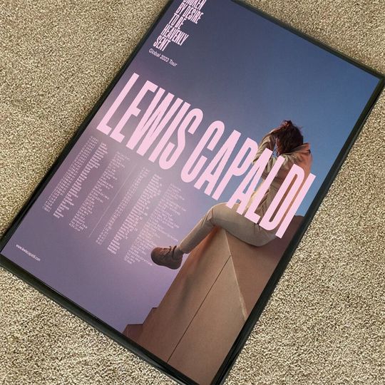 Discover Lewis Capaldi 2023 Tour Poster, 2023 Tour Poster