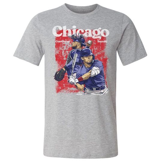 Discover Willson Contreras Men's Cotton T Shirt  Chicago Baseball Willson Contreras