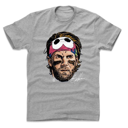 Discover Bryce Harper Men's Cotton T-Shirt - Philadelphia Baseball Bryce Harper Headband