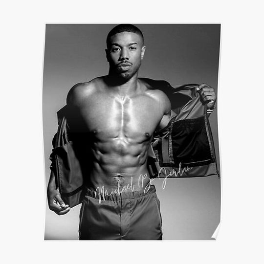 Discover Michael B Jordan Premium Matte Vertical Poster