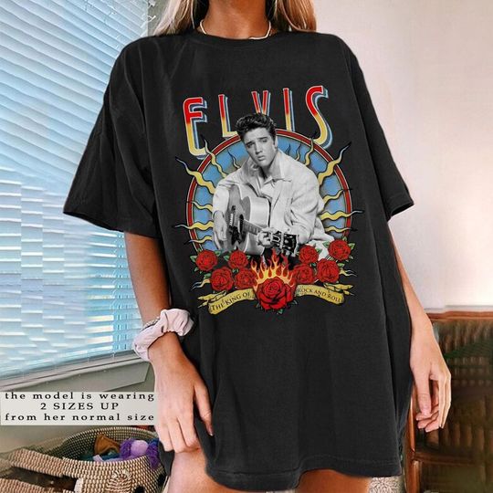 Discover Elvis Presley Shirt, Elvis the King of Rock and Roll Tshirt