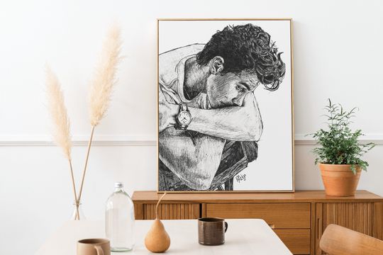 Discover Shawn Mendes, Minimalist Digital Poster