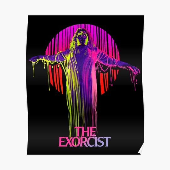 Discover The Exorcist Neon Premium Matte Vertical Poster
