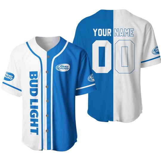 Discover Personalized Bud Light Beer Baseball Jersey