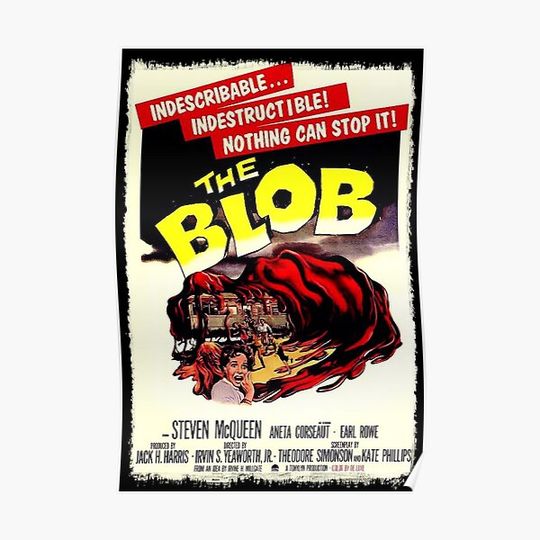 Discover The Blob Movie Poster Premium Matte Vertical Poster