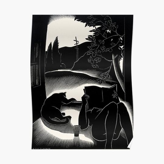 Discover Sultry Day, by Paul Landacre Premium Matte Vertical Poster
