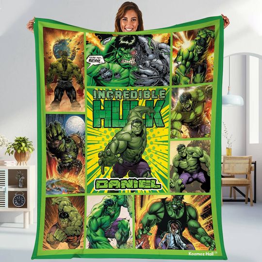 Discover Incredible Hulk Fleece Blanket