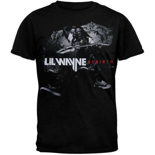 Discover Old Glory Lil Wayne - Rebirth T-Shirt Black