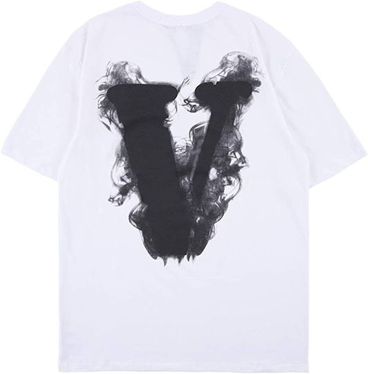 Discover Big V Letter Print Tshirt