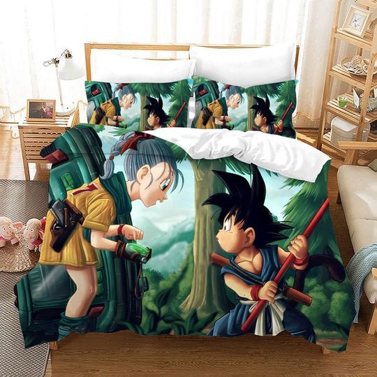 Discover Dragon Ball Z duvet cover, Anime bedding set , Son Goku Anime Bedding Set