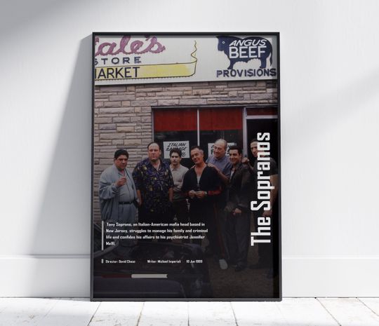Discover The Sopranos Movie Poster, Modern Movie Poster