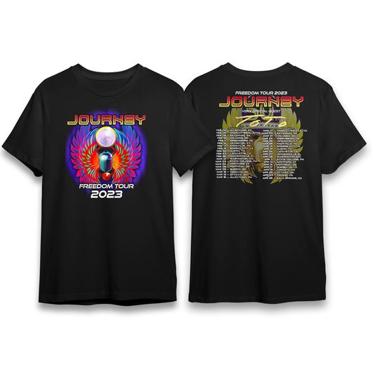Discover Freedom Tour 2023 Journey Concert Tee - Tour Merchandise