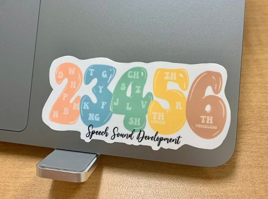 Discover Speech Sound Developmental Norms Sticker