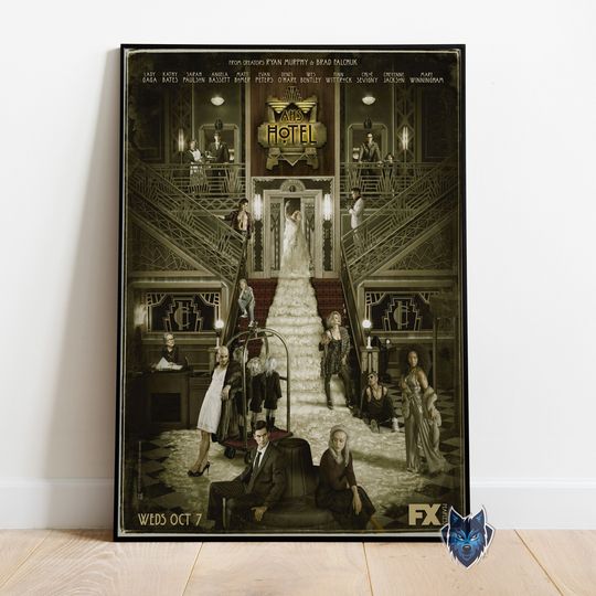 Discover American Horror Story Poster, Evan Peters Wall Art, Rolled Canvas Print, TV Series Poster Gift
