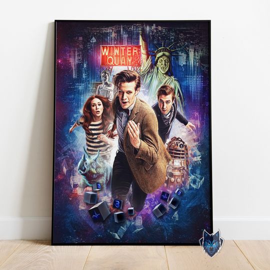 Discover Doctor Who Poster, Jodie Whittaker Wall Art, Rolled Canvas Print, TV Series Poster Gift