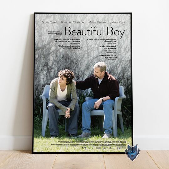 Discover Beautiful Boy Poster, Steve Carell Wall Art, Rolled Canvas Print, Movie Poster Gift