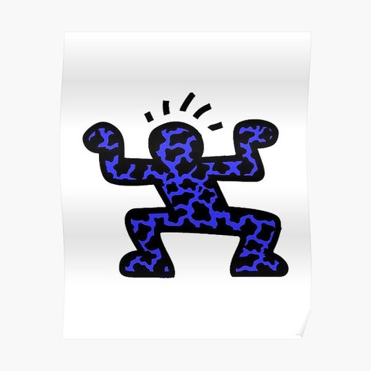 Discover Lesbian Haring Dance Premium Matte Vertical Poster