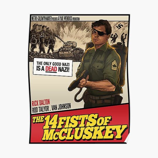 Discover rick dalton in the 14fists of mccluskey Premium Matte Vertical Poster